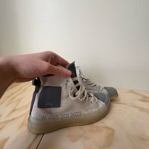Converse + A Cold Wall Collab  High-Top Sneakers - Off-White and Gray